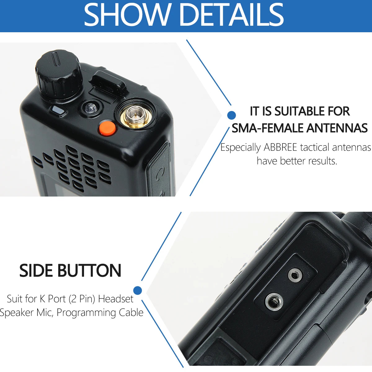 š” TechContent⢠AR-152 Tactical Dual Band Radio (15W, 12000mAh)