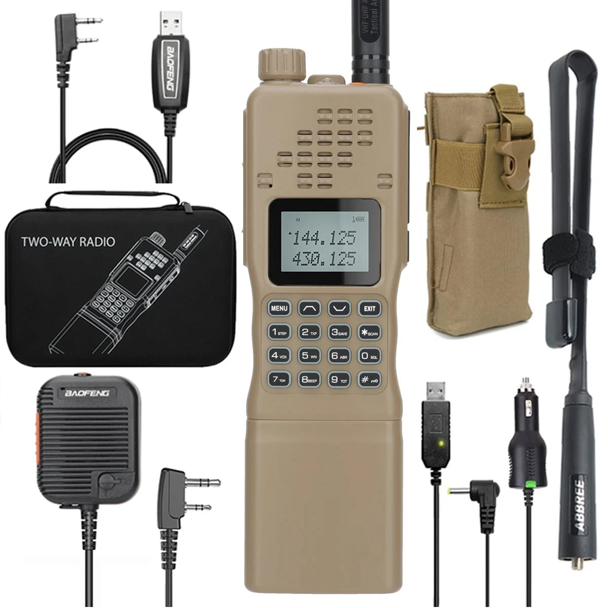 š” TechContent⢠AR-152 Tactical Dual Band Radio (15W, 12000mAh)