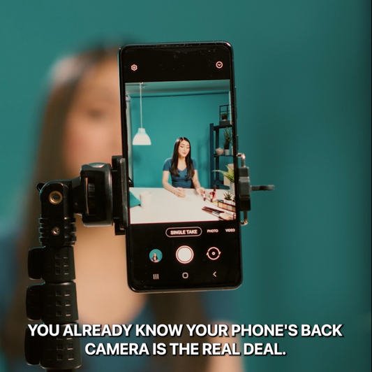 🎥 TechContent™ Magnetic Phone Vlog Selfie Monitor Screen