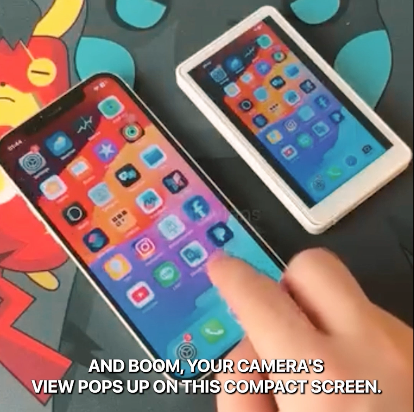 🎥 TechContent™ Magnetic Phone Vlog Selfie Monitor Screen