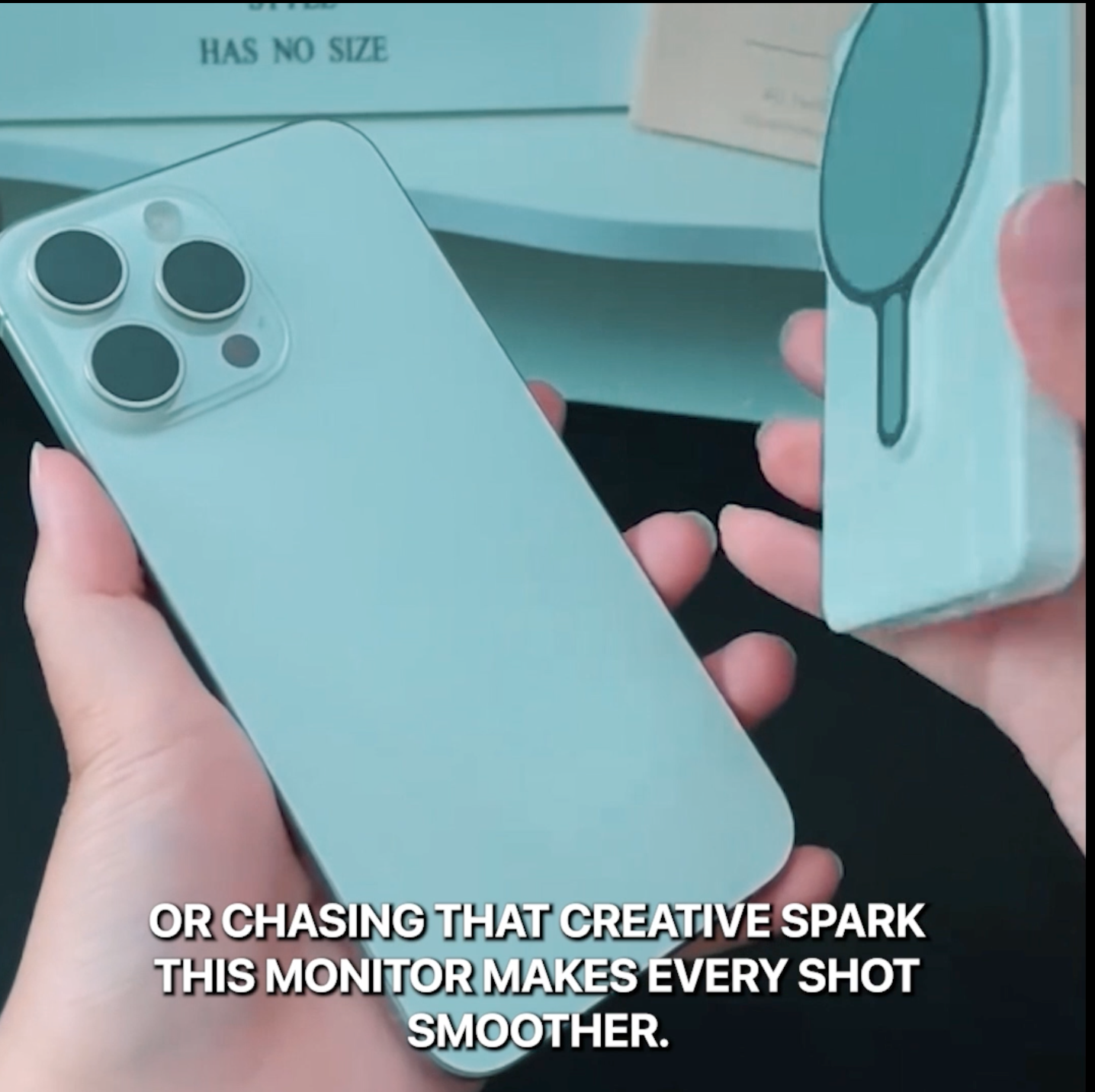🎥 TechContent™ Magnetic Phone Vlog Selfie Monitor Screen