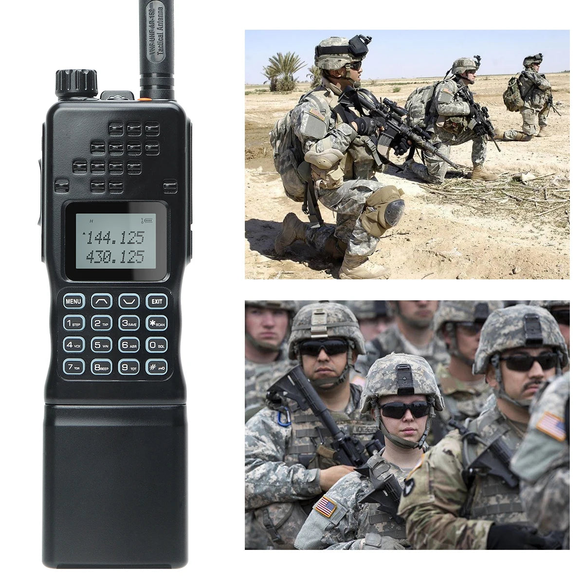 š” TechContent⢠AR-152 Tactical Dual Band Radio (15W, 12000mAh)