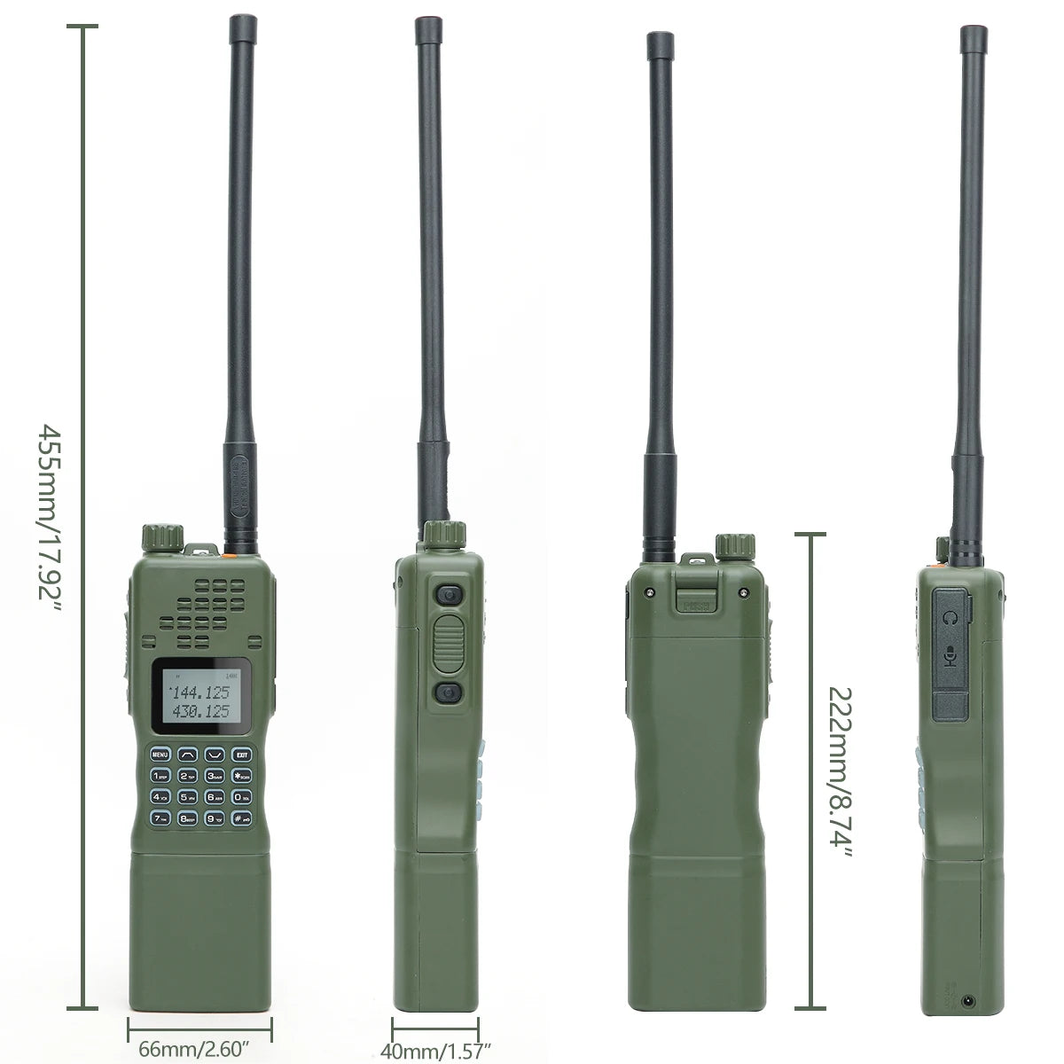 📡 TechContent™ AR-152 Tactical Dual Band Radio (15W, 12000mAh)