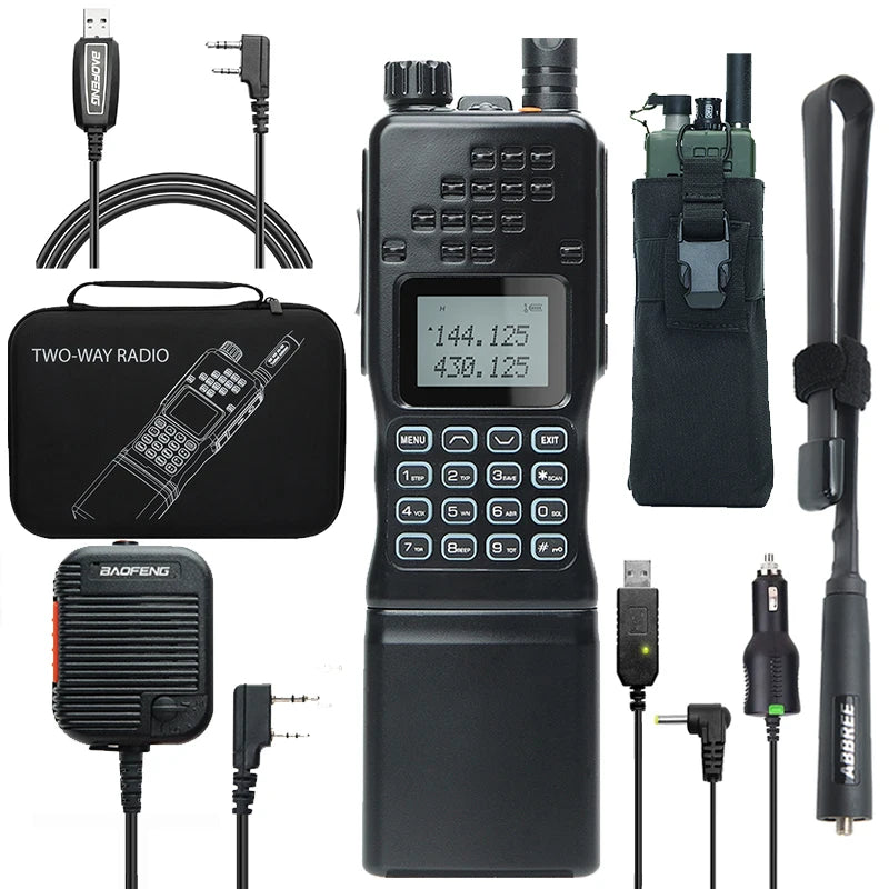 📡 TechContent™ AR-152 Tactical Dual Band Radio (15W, 12000mAh)