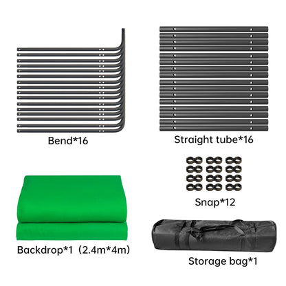 🎥 TechContent™ Creator Backdrop System (240CM x 400CM)