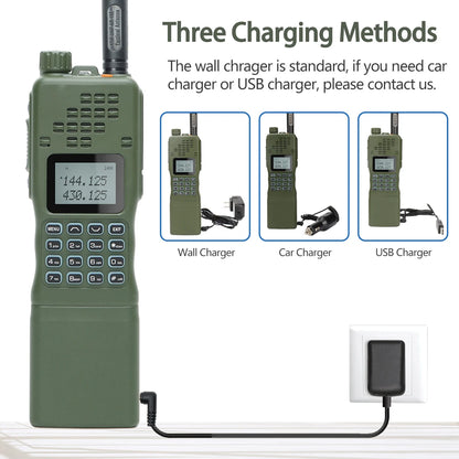 📡 TechContent™ AR-152 Tactical Dual Band Radio (15W, 12000mAh)