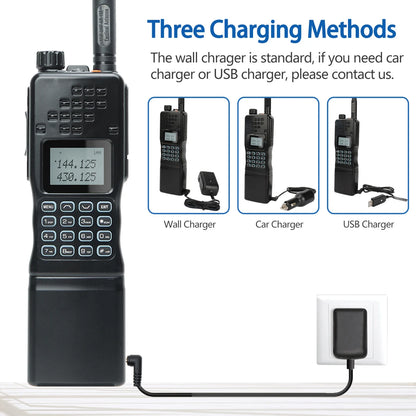 📡 TechContent™ AR-152 Tactical Dual Band Radio (15W, 12000mAh)