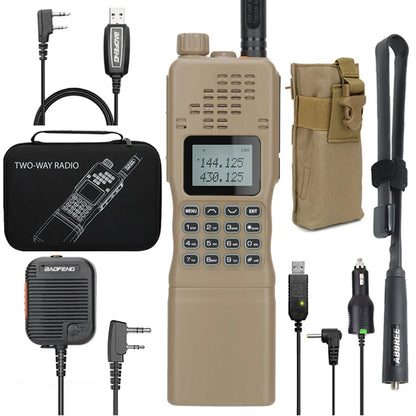 📡 TechContent™ AR-152 Tactical Dual Band Radio (15W, 12000mAh)