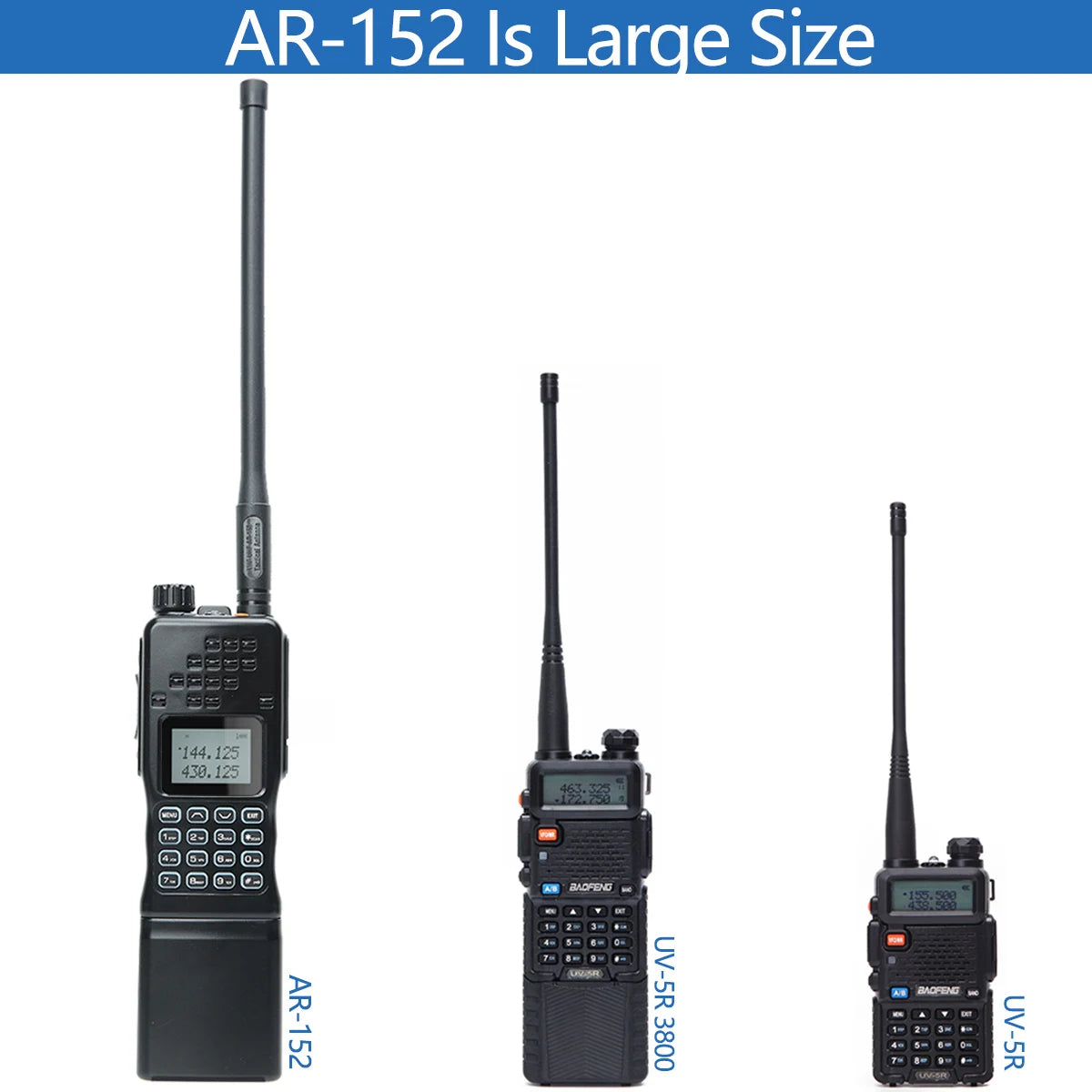 📡 TechContent™ AR-152 Tactical Dual Band Radio (15W, 12000mAh)