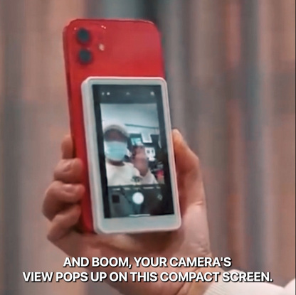 🎥 TechContent™ Magnetic Phone Vlog Selfie Monitor Screen