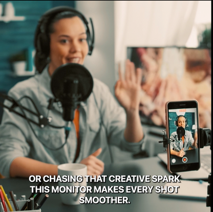 🎥 TechContent™ Magnetic Phone Vlog Selfie Monitor Screen
