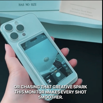 🎥 TechContent™ Magnetic Phone Vlog Selfie Monitor Screen